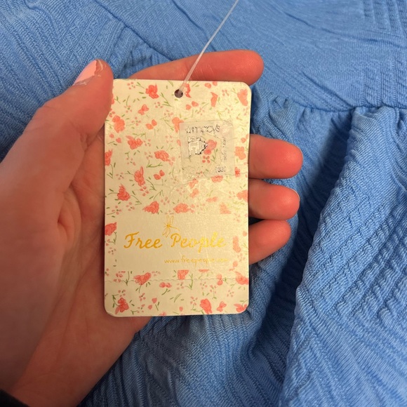 Free People Women’s Violet Textured Mini Dress in Dec Sky / S / - Picture 3 of 4